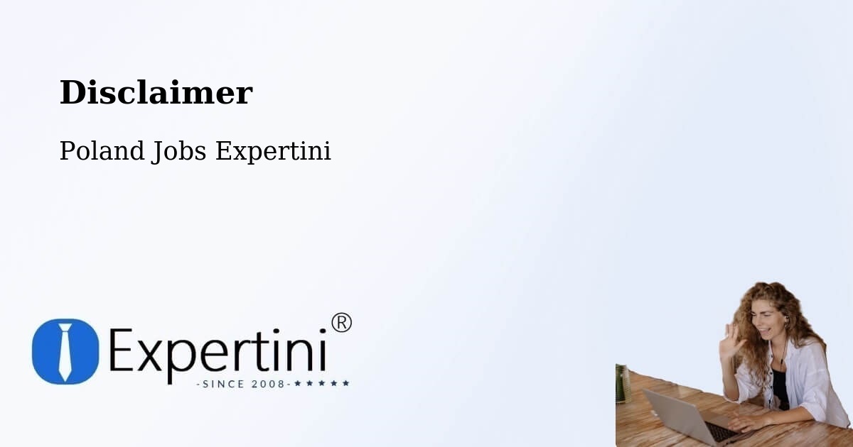 Disclaimer – Malanów - Poland Jobs Expertini